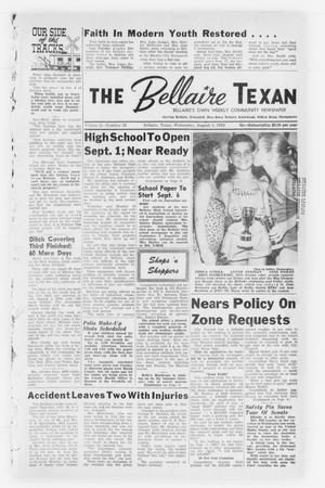 The Bellaire Texan (Bellaire, Tex.), Vol. 2, No. 25, Ed. 1 Wednesday, August 3, 1955