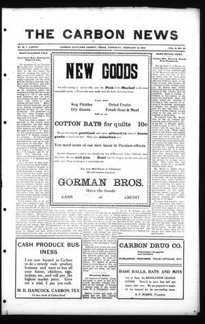 The Carbon News (Carbon, Tex.), Vol. 8, No. 24, Ed. 1 Thursday, February 18, 1909