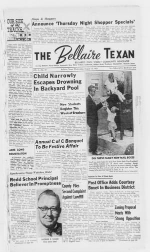 The Bellaire Texan (Bellaire, Tex.), Vol. 4, No. 27, Ed. 1 Wednesday, August 14, 1957