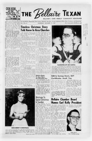 The Bellaire Texan (Bellaire, Tex.), Vol. 9, No. 43, Ed. 1 Wednesday, December 19, 1962