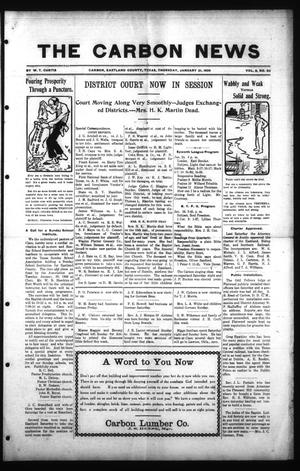 The Carbon News (Carbon, Tex.), Vol. 8, No. 20, Ed. 1 Thursday, January 21, 1909