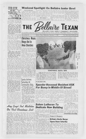 Primary view of object titled 'The Bellaire Texan (Bellaire, Tex.), Vol. 6, No. 42, Ed. 1 Wednesday, December 9, 1959'.
