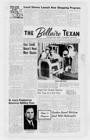 The Bellaire Texan (Bellaire, Tex.), Vol. 5, No. 30, Ed. 1 Wednesday, September 10, 1958