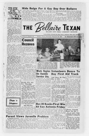 The Bellaire Texan (Bellaire, Tex.), Vol. 2, No. 33, Ed. 1 Wednesday, September 28, 1955
