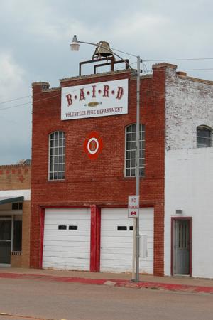 Primary view of object titled 'Baird Volunteer Fire Department, est. 1881'.
