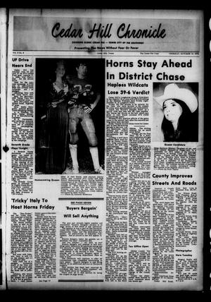Cedar Hill Chronicle (Cedar Hill, Tex.), Vol. 8, No. 8, Ed. 1 Thursday, October 19, 1972