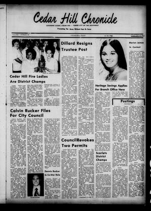 Primary view of object titled 'Cedar Hill Chronicle (Cedar Hill, Tex.), Vol. 7, No. 24, Ed. 1 Thursday, February 10, 1972'.