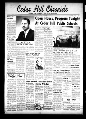 Primary view of Cedar Hill Chronicle (Cedar Hill, Tex.), Vol. 2, No. 42, Ed. 1 Thursday, March 9, 1967