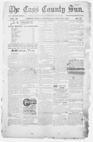 The Cass County Sun., Vol. 30, No. 33, Ed. 1 Tuesday, August 29, 1905