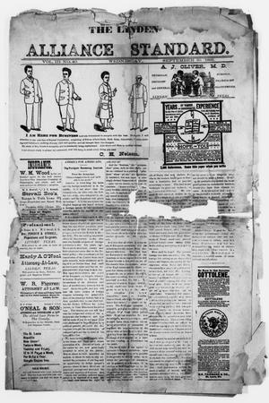 The Linden Alliance Standard. ([Linden, Tex.]), Vol. 3, No. 40, Ed. 1 Wednesday, September 30, 1891