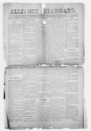 Primary view of object titled 'Alliance Standard. (Linden, Tex.), Vol. 1, No. 3, Ed. 1 Tuesday, August 7, 1894'.