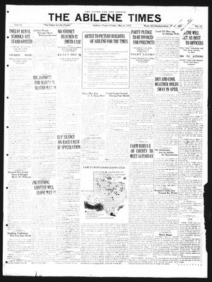 The Abilene Times (Abilene, Tex.), Vol. 17, No. 12, Ed. 1 Friday, May 4, 1928