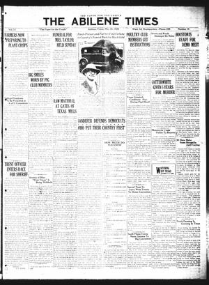 The Abilene Times (Abilene, Tex.), Vol. 17, No. 15, Ed. 1 Friday, May 25, 1928
