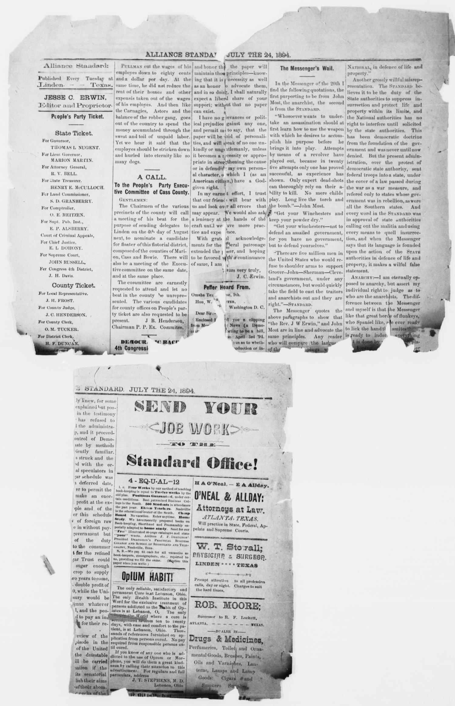 Alliance Standard. (Linden, Tex.), Vol. 1, No. 1, Ed. 1 Tuesday, July 24, 1894
                                                
                                                    [Sequence #]: 3 of 3
                                                