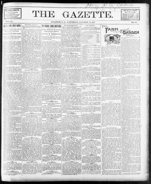 Primary view of object titled 'The Gazette. (Raleigh, N.C.), Vol. 9, No. 37, Ed. 1 Saturday, October 30, 1897'.
