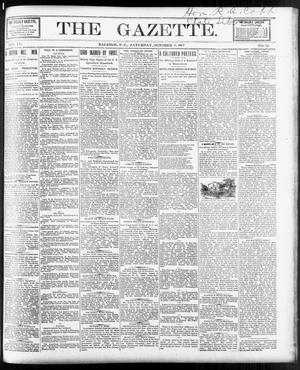 Primary view of object titled 'The Gazette. (Raleigh, N.C.), Vol. 9, No. 34, Ed. 1 Saturday, October 9, 1897'.