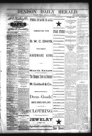 Denison Daily Herald. (Denison, Tex.), Vol. 1, No. 54, Ed. 1 Monday, November 5, 1877