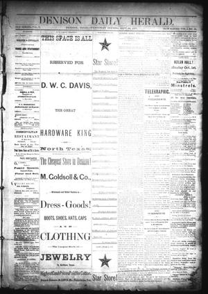 Denison Daily Herald. (Denison, Tex.), Vol. 1, No. 19, Ed. 1 Wednesday, September 26, 1877