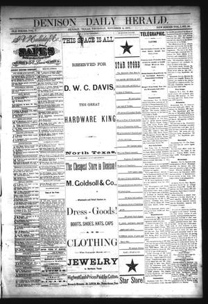 Denison Daily Herald. (Denison, Tex.), Vol. 1, No. 58, Ed. 1 Thursday, November 8, 1877