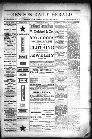 Denison Daily Herald. (Denison, Tex.), Vol. 1, No. 9, Ed. 1 Thursday, September 13, 1877