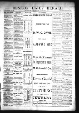 Denison Daily Herald. (Denison, Tex.), Vol. 1, No. 68, Ed. 1 Wednesday, November 21, 1877