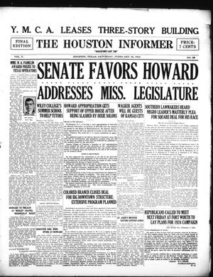 The Houston Informer (Houston, Tex.), Vol. 5, No. 39, Ed. 1 Saturday, February 16, 1924