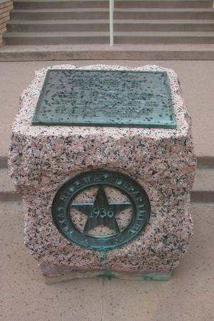 Callahan County memorial plaque