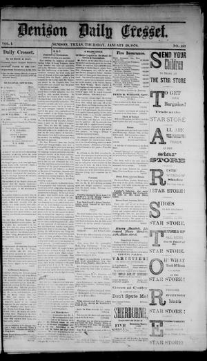 Denison Daily Cresset. (Denison, Tex.), Vol. 2, No. 150, Ed. 1 Thursday, January 20, 1876