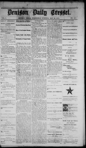 Denison Daily Cresset. (Denison, Tex.), Vol. 1, No. 260, Ed. 1 Wednesday, May 19, 1875