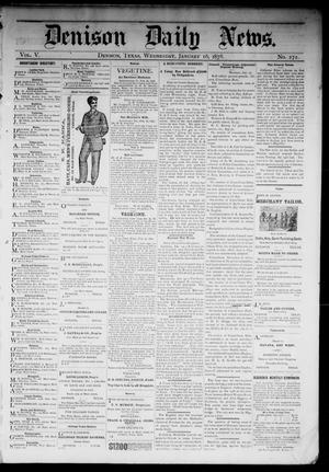 Denison Daily News. (Denison, Tex.), Vol. 5, No. 272, Ed. 1 Wednesday, January 16, 1878