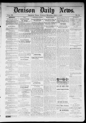Denison Daily News. (Denison, Tex.), Vol. 6, No. 87, Ed. 1 Tuesday, June 4, 1878