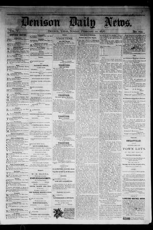 Denison Daily News. (Denison, Tex.), Vol. 5, No. 294, Ed. 1 Sunday, February 10, 1878