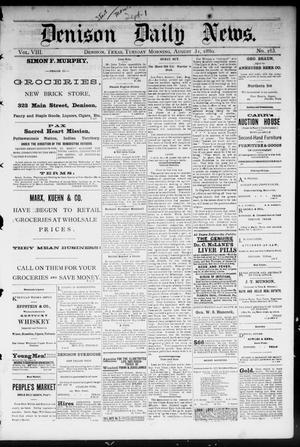 Denison Daily News. (Denison, Tex.), Vol. 8, No. 163, Ed. 1 Tuesday, August 31, 1880