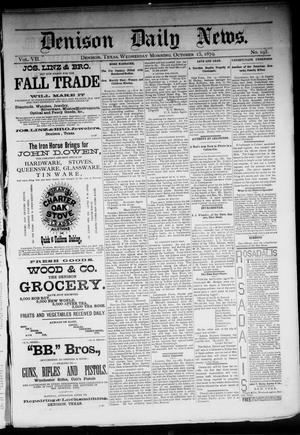 Denison Daily News. (Denison, Tex.), Vol. 7, No. 193, Ed. 1 Wednesday, October 15, 1879