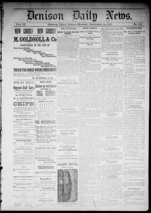 Denison Daily News. (Denison, Tex.), Vol. 6, No. 187, Ed. 1 Sunday, September 29, 1878