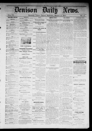 Denison Daily News. (Denison, Tex.), Vol. 6, No. 25, Ed. 1 Friday, March 22, 1878