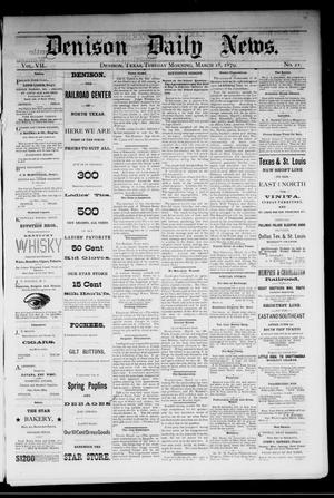 Denison Daily News. (Denison, Tex.), Vol. 7, No. 21, Ed. 1 Tuesday, March 18, 1879