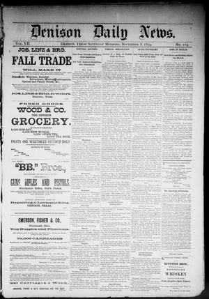 Denison Daily News. (Denison, Tex.), Vol. 7, No. 214, Ed. 1 Saturday, November 8, 1879