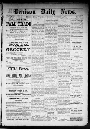Denison Daily News. (Denison, Tex.), Vol. 7, No. 211, Ed. 1 Wednesday, November 5, 1879