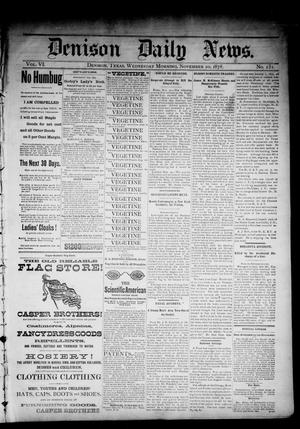 Denison Daily News. (Denison, Tex.), Vol. 6, No. 231, Ed. 1 Wednesday, November 20, 1878
