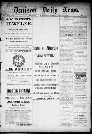 Denison Daily News. (Denison, Tex.), Vol. 8, No. 41, Ed. 1 Saturday, April 10, 1880