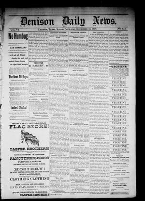 Denison Daily News. (Denison, Tex.), Vol. 6, No. 223, Ed. 1 Sunday, November 10, 1878