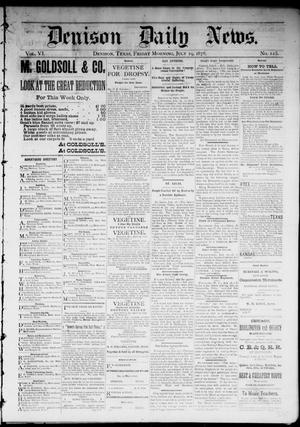Denison Daily News. (Denison, Tex.), Vol. 6, No. 125, Ed. 1 Friday, July 19, 1878
