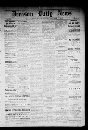 Denison Daily News. (Denison, Tex.), Vol. 6, No. 175, Ed. 1 Sunday, September 15, 1878