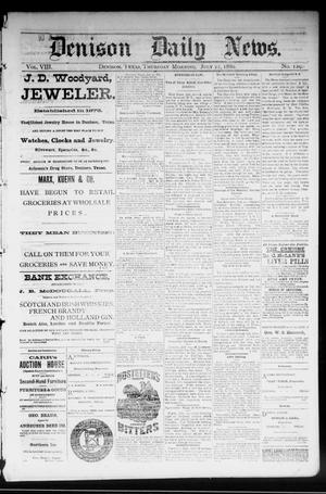Denison Daily News. (Denison, Tex.), Vol. 8, No. 129, Ed. 1 Thursday, July 22, 1880