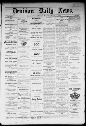 Denison Daily News. (Denison, Tex.), Vol. 7, No. 18, Ed. 1 Friday, March 14, 1879