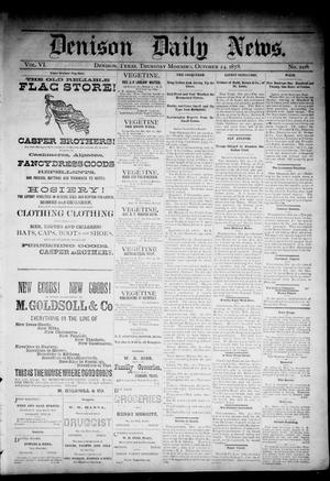 Denison Daily News. (Denison, Tex.), Vol. 6, No. 208, Ed. 1 Thursday, October 24, 1878