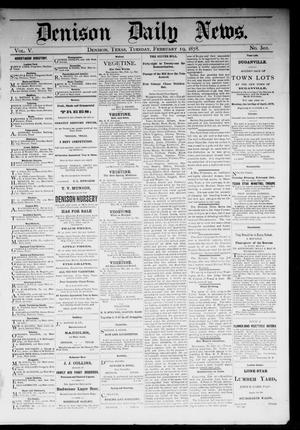 Denison Daily News. (Denison, Tex.), Vol. 5, No. 301, Ed. 1 Tuesday, February 19, 1878