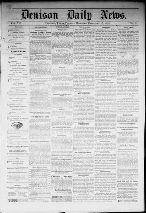 Denison Daily News. (Denison, Tex.), Vol. 7, No. 3, Ed. 1 Tuesday, February 25, 1879