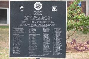 WW II Memorial plaque, Taylor County